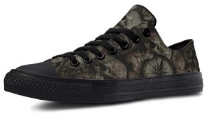 Death Time Edgy Low-Top Streetwear Sneakers
